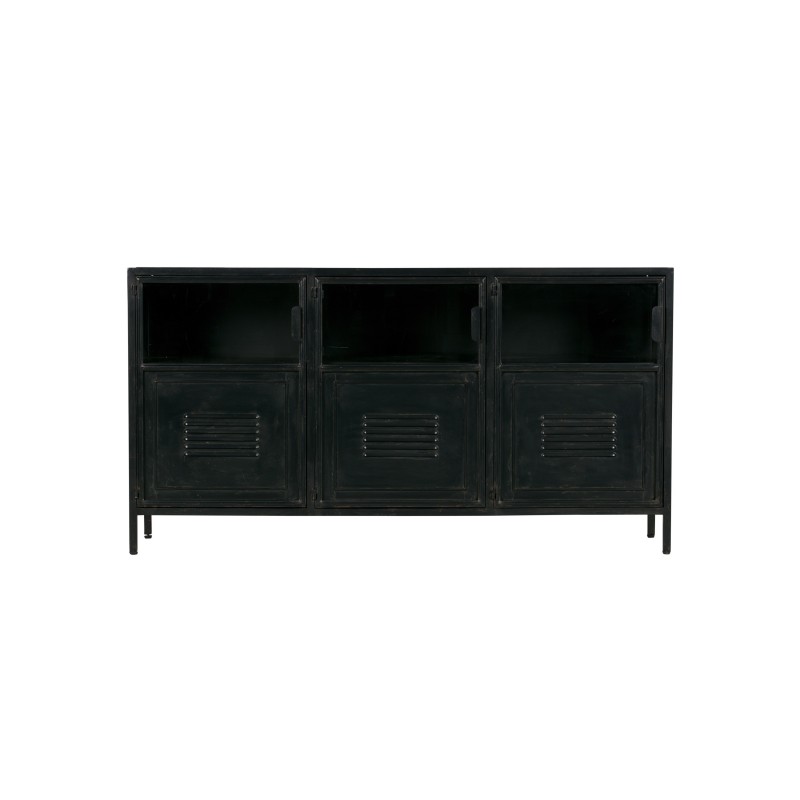 BLACK METAL LOFT SIDEBOARD 143 - CABINETS, SHELVES